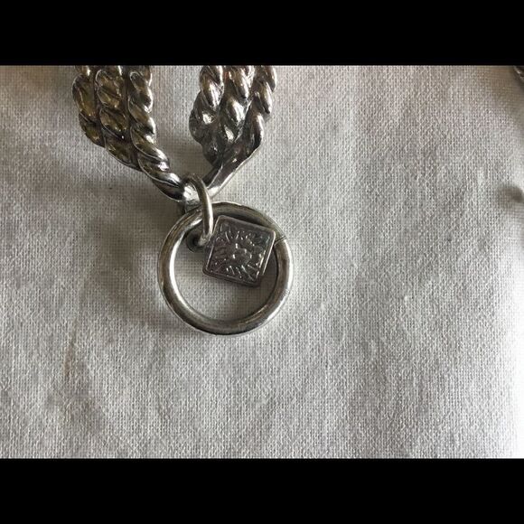 Ann Klein Silvertone Link Bracelet 7” - Picture 4 of 7